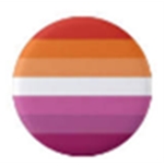 Lesbian Flag Button