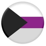 Demisexual Flag Button