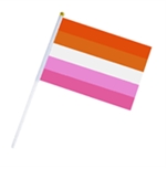 Lesbian 20 x 27 cm hand Flag 5 stripes