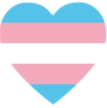 Transexual Heart Sticker