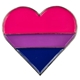  Bisexual heart pin