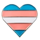 Transgender heart pin