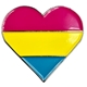 Pansexual heart pin