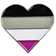 Asexual heart pin