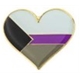 Demisexual heart pin