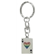 Female Love Card Key Chain