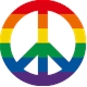 Rainbow Peace Sticker