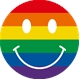 Rainbow Smiley Sticker