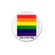  Gay Pride Flag Button