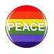 Rainbow Peace Button