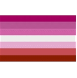 Lesbian flag 90 x 150 cm 7 Stripes