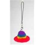 Rainbow Hat Phone Strap