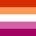 Lesbian flag 90 x 150 cm 5 stripes