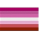 Lesbian flag 90 x 150 cm 7 Stripes