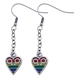 Gay Pride Heart Earring