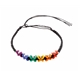 Rainbow Butterfly Beads Bracelet